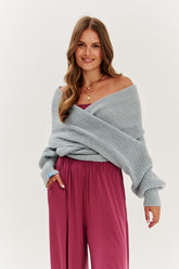 Dreamy Sky multiway sweater jacket